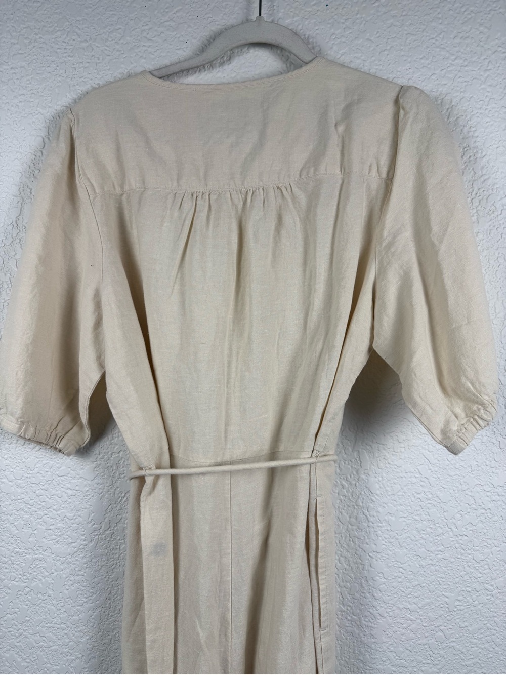 Madewell Linen Blend Jumpsuit | Puff Sleeve Utility Romper | NWT | XL - Picture 8 of 13